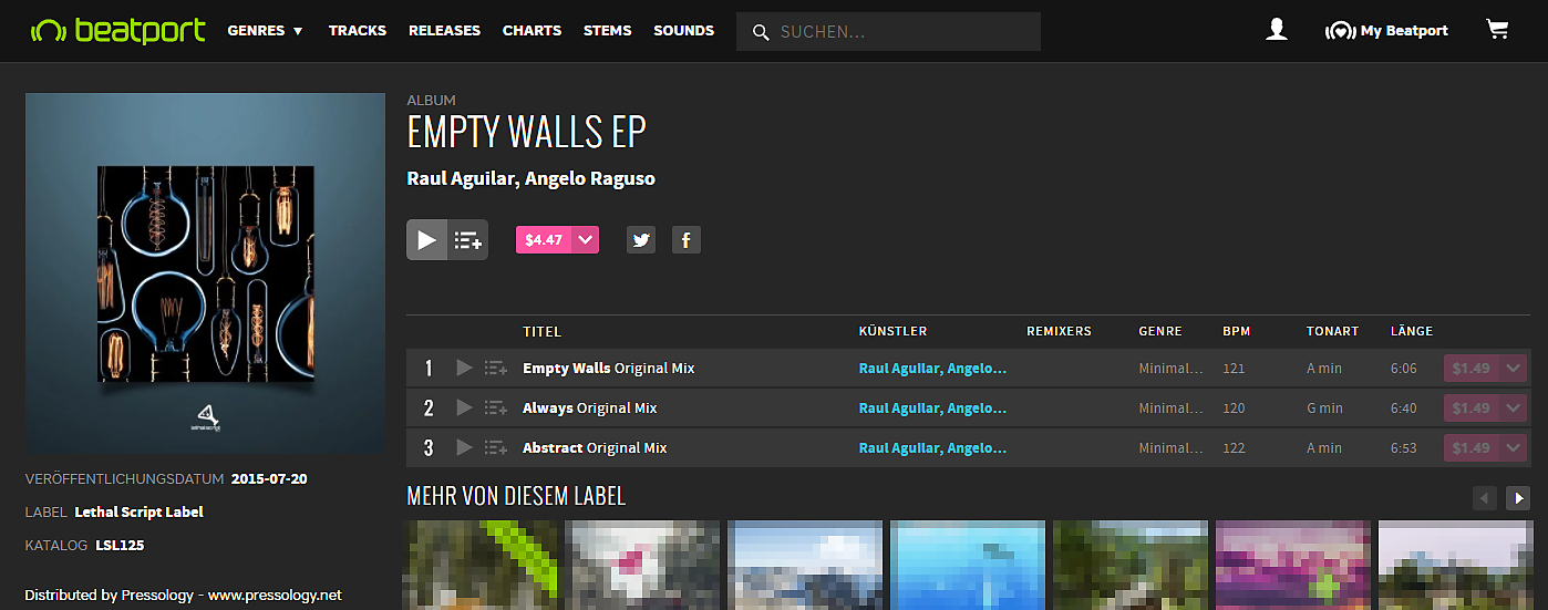 2018 02 14 07 52 01 Empty Walls EP von Lethal Script Label auf Beatport,xlarge.1519229328