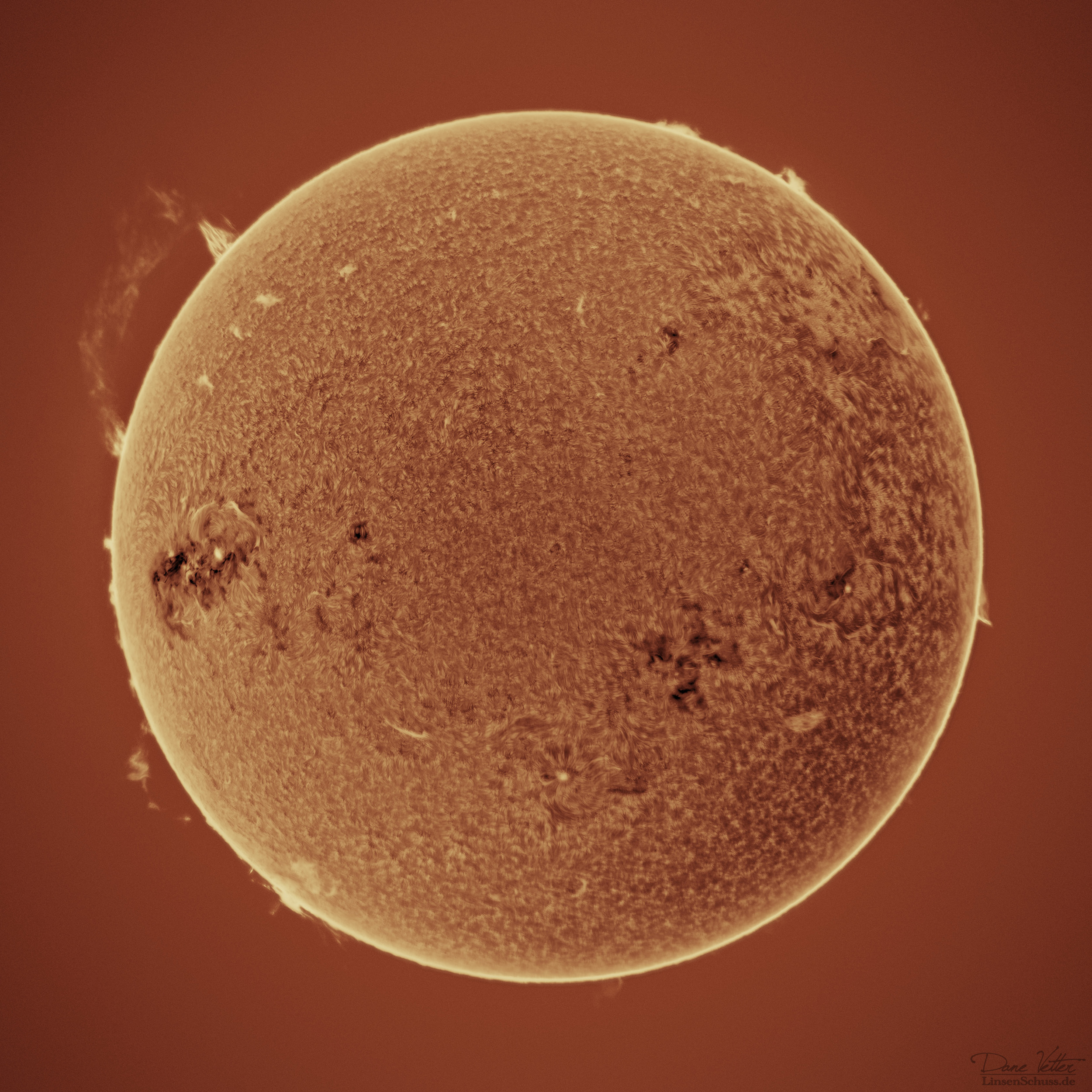 H-alpha Sonne vom 11.05.24