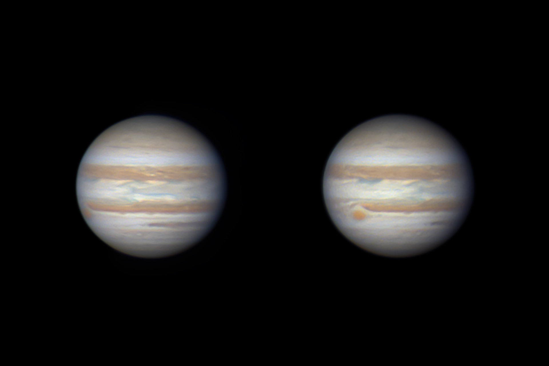 24. August 2024 – Jupiters Rotation und der Große Rote Fleck