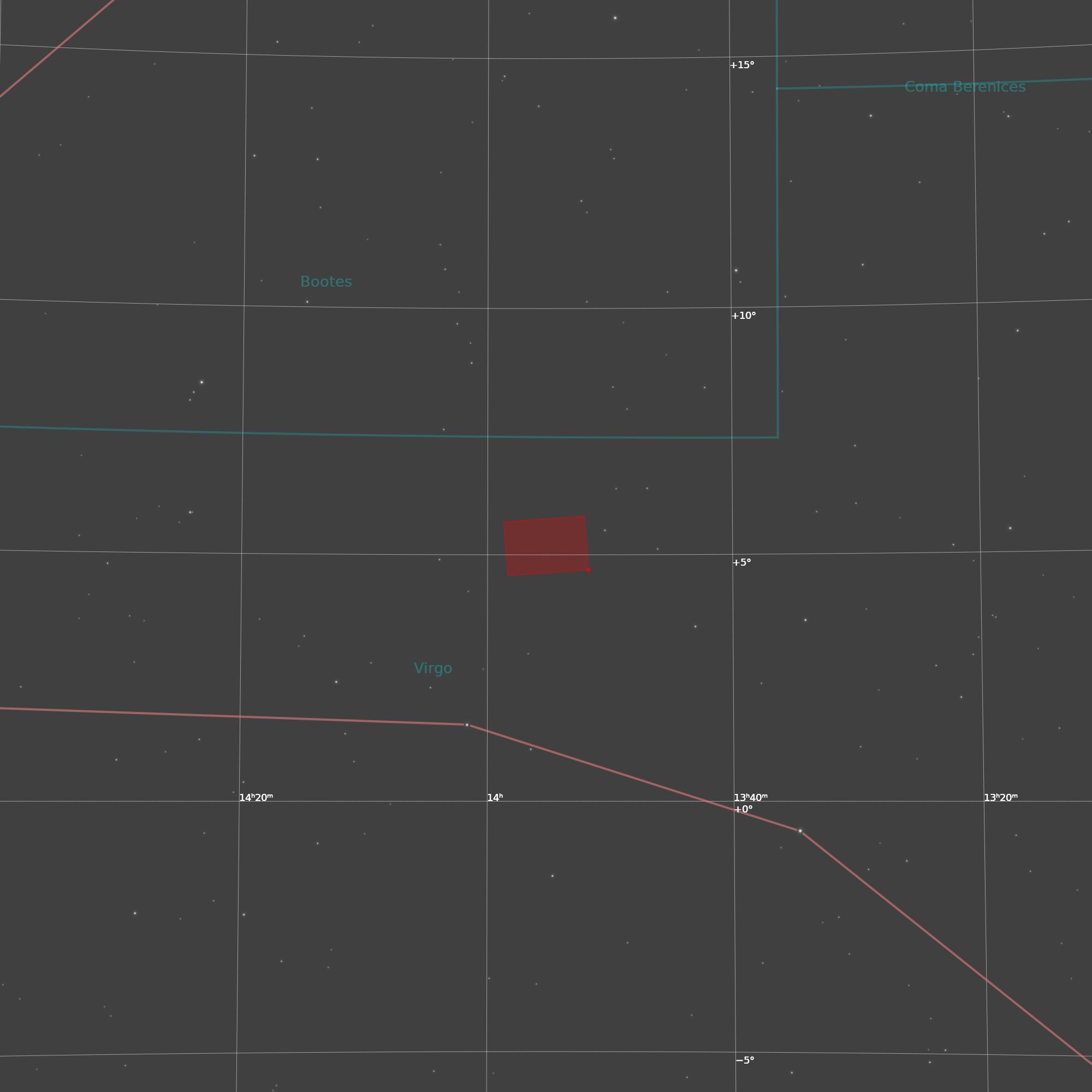 Lage der Galaxiengruppe LGG 362 im Sternbild Jungfrau